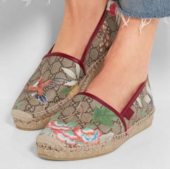 GUCCI GG Blooms Supreme women's  Espadrille. Available in size 37.5 - Picture 2 of 13
